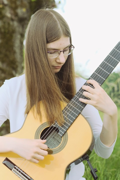 classical guitar portrait